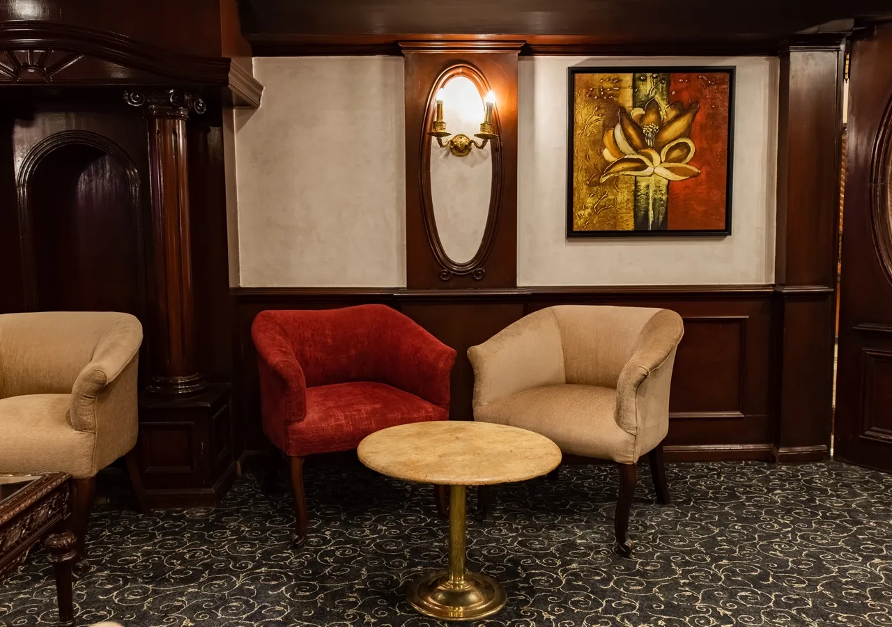 Lounge aboard the MS Monica Nile Cruise Nile cruise